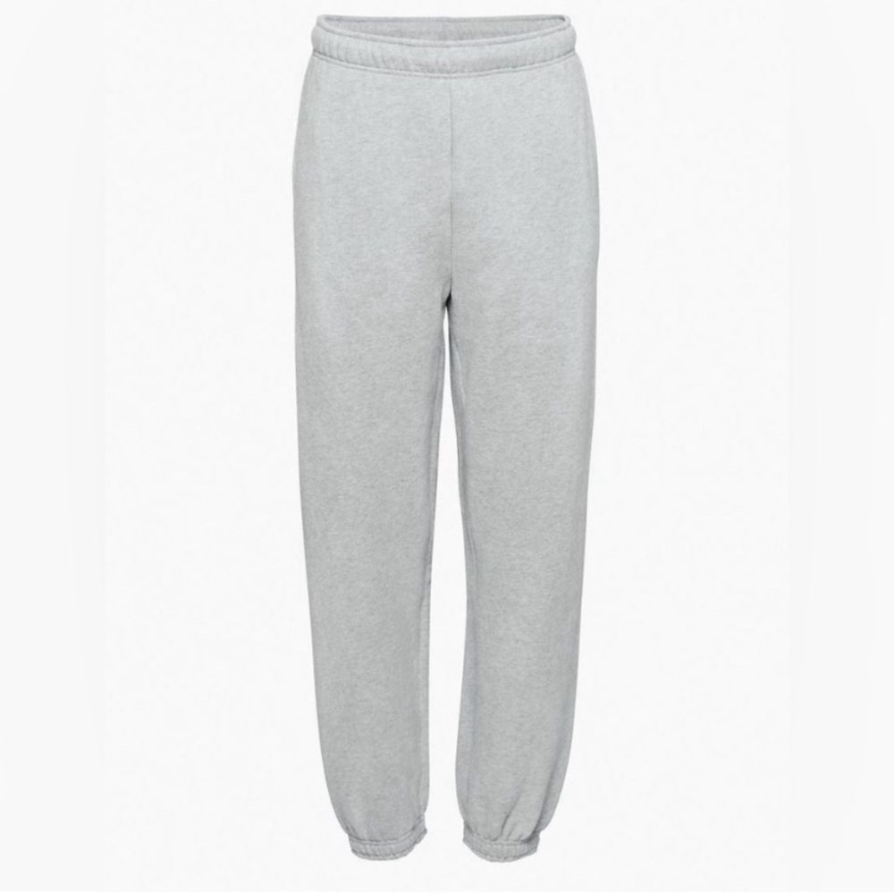 tna aritzia bubble fleece sweatpants grey